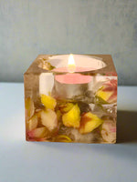 Rose Decorated Tea Light Holders