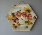 “ROSE” Hexagon Resin Wall Hanging