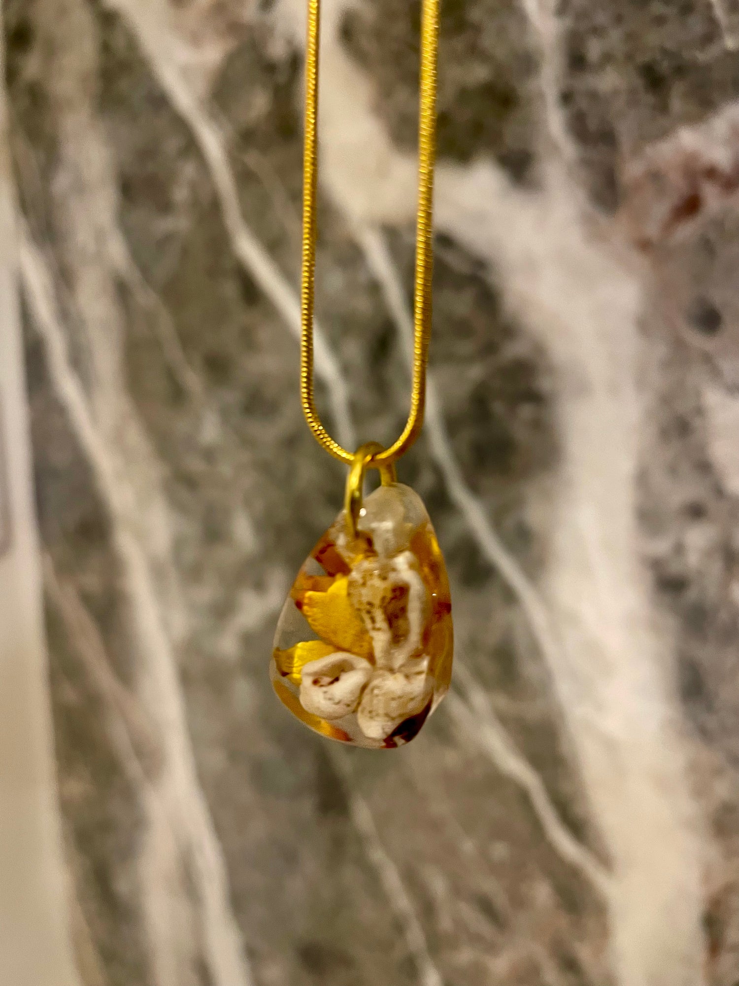 Golden Petal Necklace