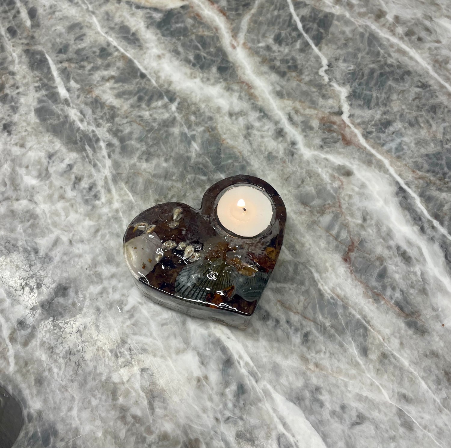 Seaside Rose – Resin Tealight